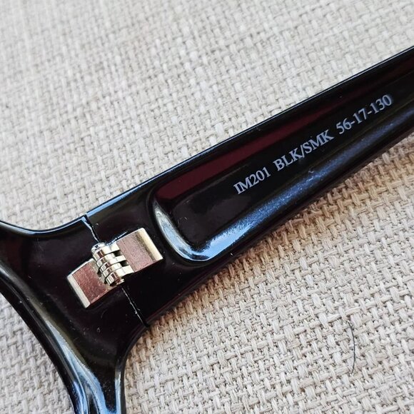 Isaac Mizrahi Women Eyeglasses/Sunglasses Frame Black IM201 BLK/SMK 56[]17 130 - Picture 9 of 12